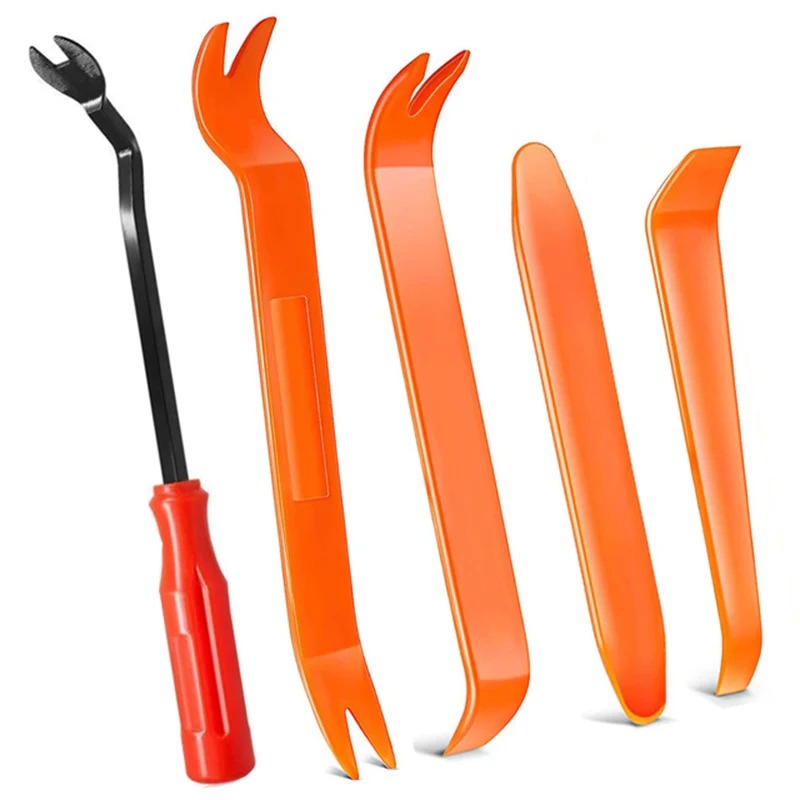 Car Trim Removal Tool Kit — 4-Piece Panel & Clip Puller Set